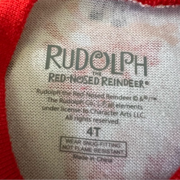 RUDOLPH Red Reindeer Pajama Set, 4T - Picture 3 of 9